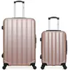 - lot de 2 - valises grand format et cabine himalaya - rose dore