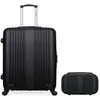 LOT DE 2 - Valises grand format et vanity LIPARI - noir - HERO