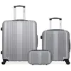 HERO - LOT DE 3 - Valises grand format, cabine et vanity LIPARI gris T...