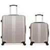 Hero - Lot de 2 Valises grand format et cabine L ipari beiges OS