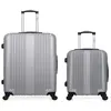 Hero - Lot de 2 Valises grand format et cabine L ipari grises OS