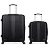 Hero - Lot de 2 Valises grand format et cabine L ipari noires OS