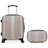 LOT DE 2 - Valises cabine et vanity LIPARI - beige - HERO