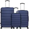 Hero lot de 3 valises rigides grand format, taille moyenne et cabine r...