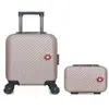 SWISS KOPPER  -  Lot de 2  -  Valise cabine XXS et vanity SPIEZ - ROSE