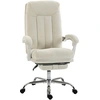 HOMCOM Chaise Bureau Ergonomique, Fauteuil de Bureau Inclinable en Che...