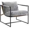 HOMCOM Fauteuil salon, fauteuil d'appoint rembourré en velours imprimé...