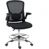 HOMCOM Chaise bureau ergonomique, chaise de dessin, support lombaire 4...