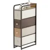 HOMCOM Commode avec 4 tiroirs en tissu pliables, commode chambre plate...