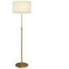 HOMCOM Lampadaire sur pied salon, lampe sur pied dimmable avec télécom...