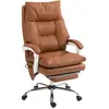 HOMCOM Chaise bureau ergonomique fauteuil de bureau en PU soutien lomb...