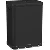 HOMCOM Poubelle de cuisine à double compartiment 2 x 30L avec pédale e...