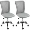 Vinsetto Lot 2 de chaises de bureau ergonomique hauteur réglable piète...