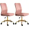 Vinsetto Lot de 2 chaises de bureau design contemporain fauteuil pivot...