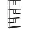 HOMCOM - Bibliothèque étagère - Panneaux de particules - 83x34x180cm - Noir