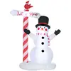 HOMCOM Bonhomme de neige gonflable 3