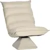 HOMCOM Fauteuil de sol paresseux pivotant 360° avec dossier inclinable...