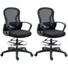 Vinsetto Lot de 2 fauteuils de bureau chaise de bureau assise haute ré...