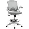 HOMCOM Vinsetto Fauteuil de bureau chaise de bureau assise haute régla...