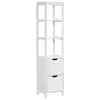 Meuble colonne rangement salle de bain - KLEANKIN - 30x30x144cm - 2 ti...