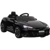 Voiture électrique enfant Audi RS e-tron GT - HOMCOM - Noir - Effets s...