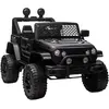 Voiture électrique enfant 4x4 HOMCOM - Noir - 100x64x71cm - Effets lum...