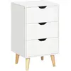 HOMCOM - Commode - Panneaux de particules - 40x35x68.5cm - Blanc