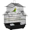 PawHut Cage à oiseaux design maison  50x41x63cm Noir