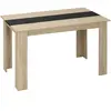 HOMCOM - Table à manger - Panneau de particules - 120x69x75cm - Bois naturel