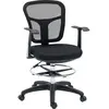 Chaise de bureau - VINSETTO - Assise haute réglable - Noir
