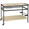 Outsunny - Chariot de jardin - Métal - 107x65x80cm - Bois naturel