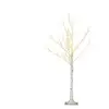 HOMCOM Arbre lumineux led - décoration lumineuse de Noël - 72 leds - 1,2H m - métal pp blanc