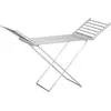 HOMCOM Séchoir étendoir à linge électrique chauffant pliable 2 ailes r...