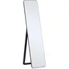 HOMCOM Miroir sur pied et mural rectangulaire dim. 37l x 43l x 156h cm verre mdf noir