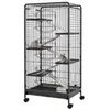 PawHut Cage pour petits animaux roulante 5 rampes 5 plateformes gamell...