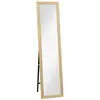 HOMCOM - Miroir sur pied mural - MDF - 37x157cm - Bois naturel