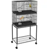 PawHut Double cage à oiseaux sur rou