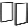 HOMCOM Lot de 2 pieds rectangulaires design contemporain - H.72 cm - a...