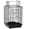 PawHut Cage à oiseaux 2 mangeoires 2 perchoirs toit ouvrant plateau ex...