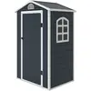 Outsunny Abri de jardin verrouillable  134x104x204cm Gris
