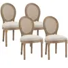 Chaise de salle à manger HOMCOM Lot de 4 chaises de salle à manger pou...