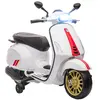 Scooter électrique enfant AIYAPLAY Vespa 6 V dim. 107L x 47l x 73H cm ...