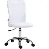 Vinsetto Chaise de bureau ergonomique hauteur réglable piètement chrom...