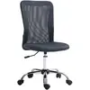 Vinsetto Chaise de bureau ergonomique hauteur réglable piètement chrom...