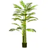 HOMCOM Palmier areca artificiel arbre artificiel hauteur 190 cm avec 3...