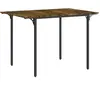 HOMCOM Table à manger pliable style industriel - 2 rabats - 2 à 4 personnes