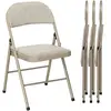 HOMCOM Lot de 4 chaises pliantes chaises de salle à manger portables c...