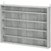 HOMCOM Vitrine murale pour objets de collection 5 étagère réglables en...