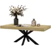 HOMCOM Table Basse rectangulaire table d'appoint Style Industriel en m...