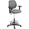 Vinsetto Fauteuil de bureau assise haute réglable, accoudoirs, dim. 60...